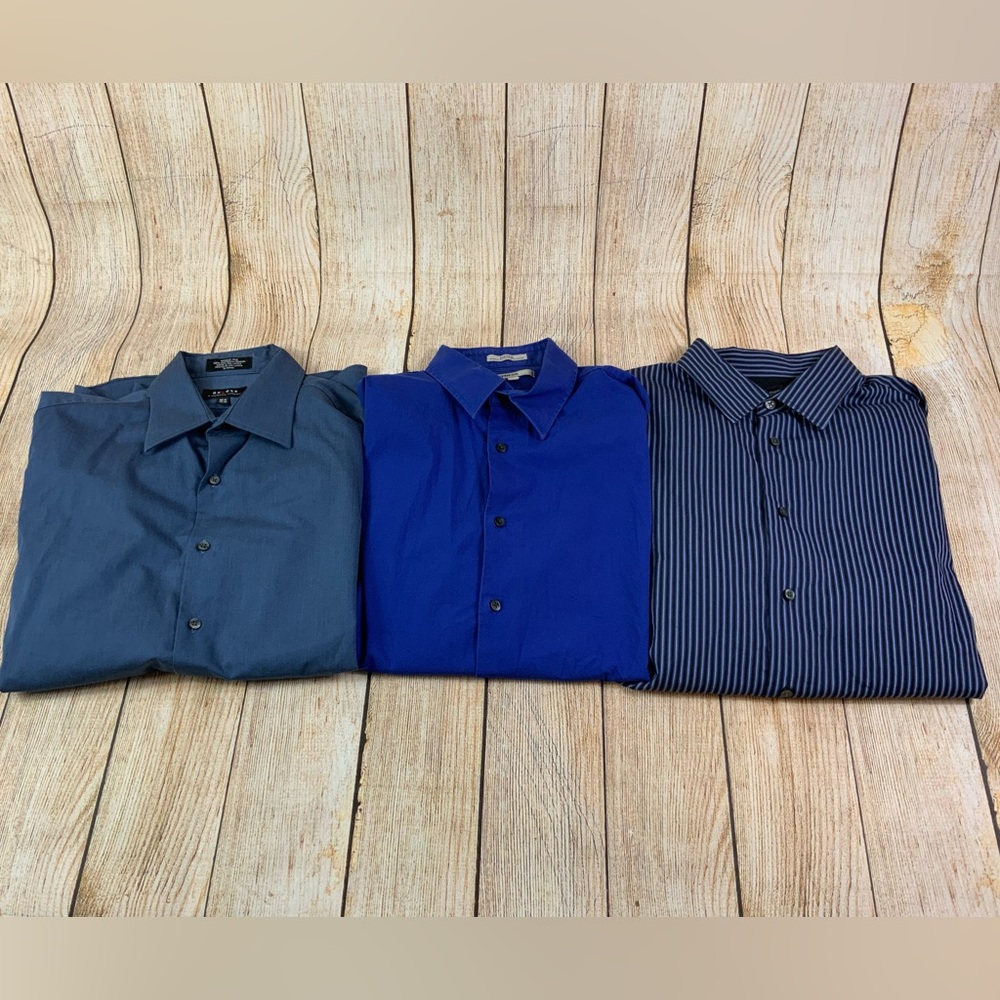 Express Van Heusen axcess Dress Shirts Business Casual Lot of 3